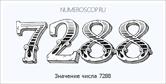 Расшифровка значения числа 7288 по цифрам в нумерологии