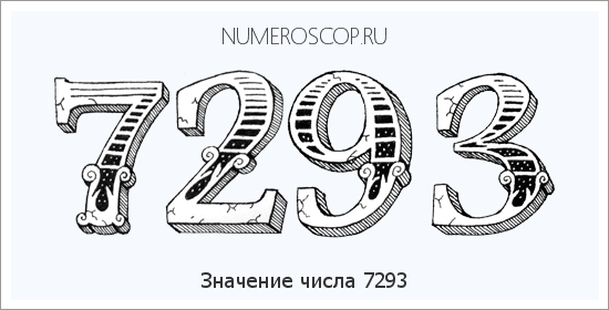 Расшифровка значения числа 7293 по цифрам в нумерологии