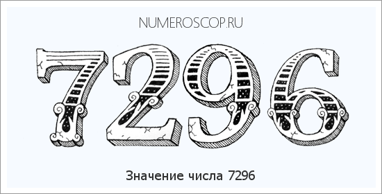 Расшифровка значения числа 7296 по цифрам в нумерологии