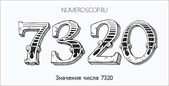 Расшифровка значения числа 7320 по цифрам в нумерологии