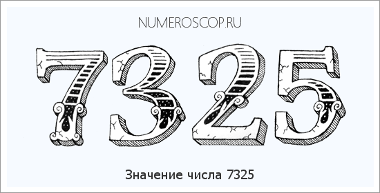 Расшифровка значения числа 7325 по цифрам в нумерологии