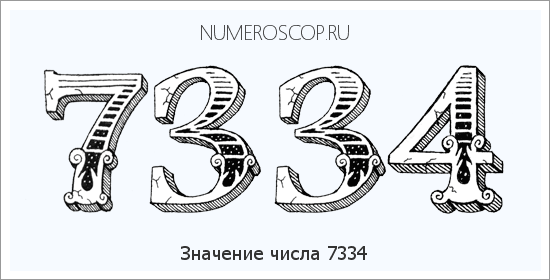 Расшифровка значения числа 7334 по цифрам в нумерологии