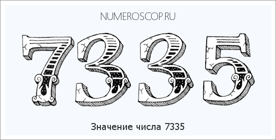 Расшифровка значения числа 7335 по цифрам в нумерологии