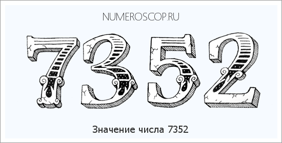 Расшифровка значения числа 7352 по цифрам в нумерологии