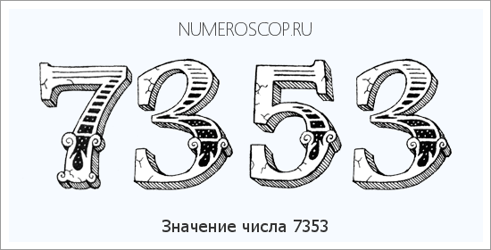 Расшифровка значения числа 7353 по цифрам в нумерологии