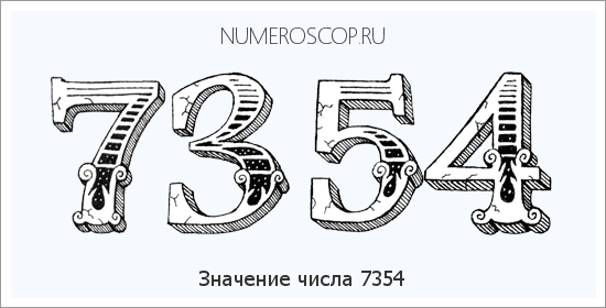 Расшифровка значения числа 7354 по цифрам в нумерологии