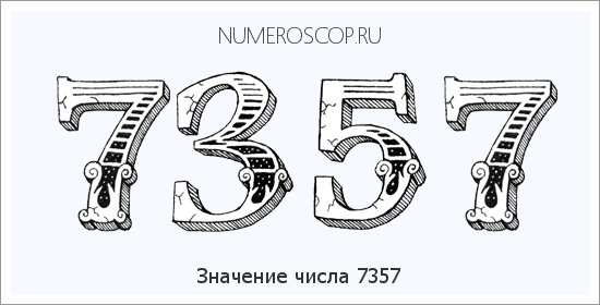 Расшифровка значения числа 7357 по цифрам в нумерологии