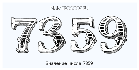 Расшифровка значения числа 7359 по цифрам в нумерологии
