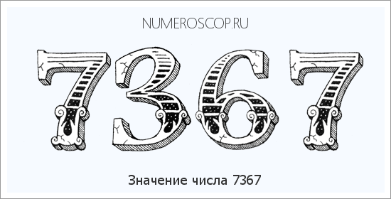Расшифровка значения числа 7367 по цифрам в нумерологии