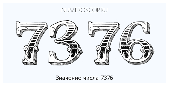 Расшифровка значения числа 7376 по цифрам в нумерологии