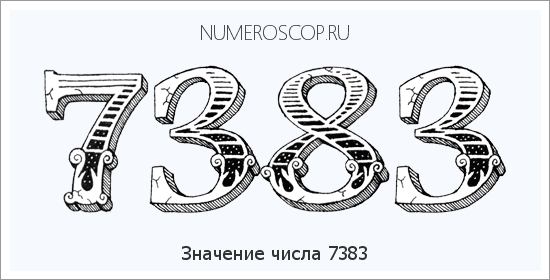 Расшифровка значения числа 7383 по цифрам в нумерологии