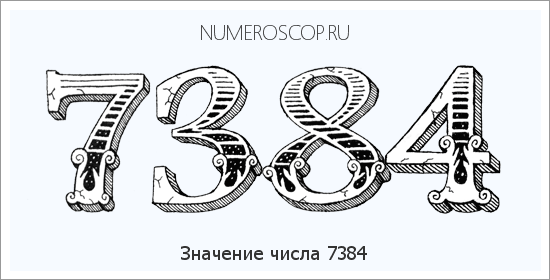 Расшифровка значения числа 7384 по цифрам в нумерологии