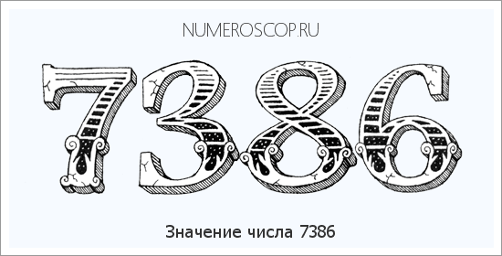 Расшифровка значения числа 7386 по цифрам в нумерологии
