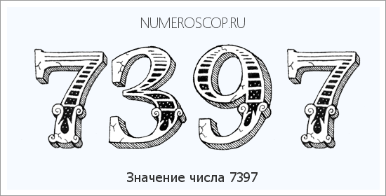Расшифровка значения числа 7397 по цифрам в нумерологии