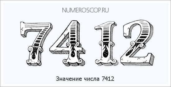 Расшифровка значения числа 7412 по цифрам в нумерологии