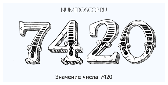 Расшифровка значения числа 7420 по цифрам в нумерологии