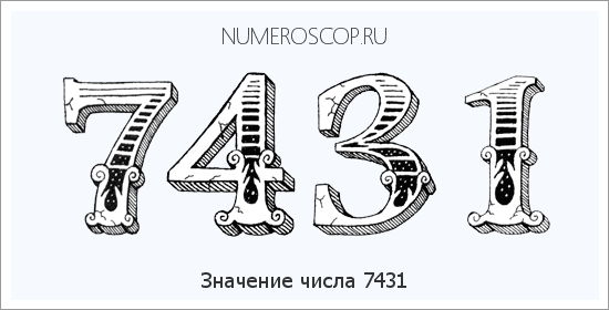 Расшифровка значения числа 7431 по цифрам в нумерологии