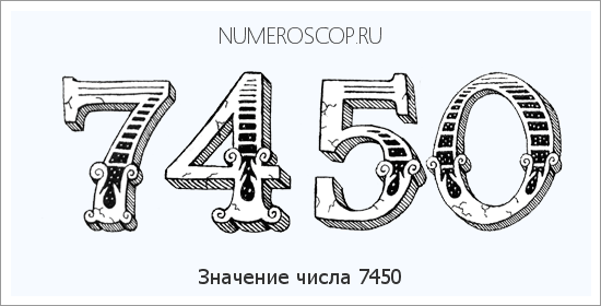 Расшифровка значения числа 7450 по цифрам в нумерологии