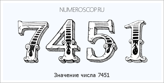 Расшифровка значения числа 7451 по цифрам в нумерологии