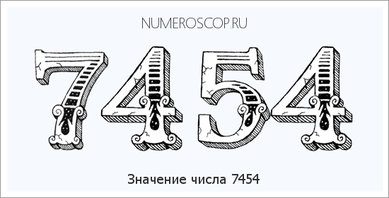Расшифровка значения числа 7454 по цифрам в нумерологии