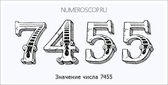 Расшифровка значения числа 7455 по цифрам в нумерологии