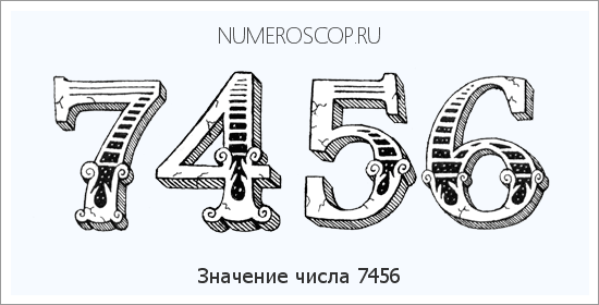 Расшифровка значения числа 7456 по цифрам в нумерологии