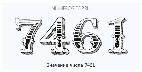 Расшифровка значения числа 7461 по цифрам в нумерологии