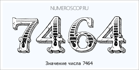 Расшифровка значения числа 7464 по цифрам в нумерологии