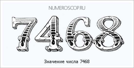 Расшифровка значения числа 7468 по цифрам в нумерологии