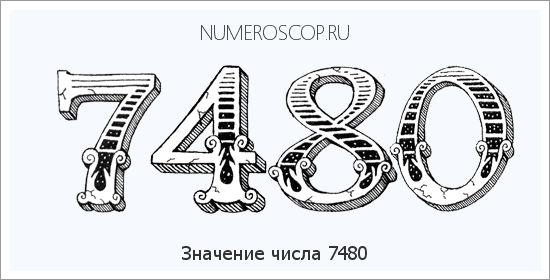 Расшифровка значения числа 7480 по цифрам в нумерологии