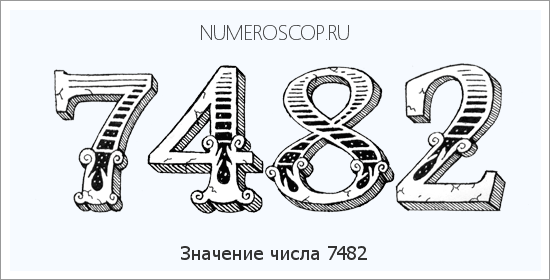 Расшифровка значения числа 7482 по цифрам в нумерологии