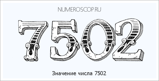 Расшифровка значения числа 7502 по цифрам в нумерологии