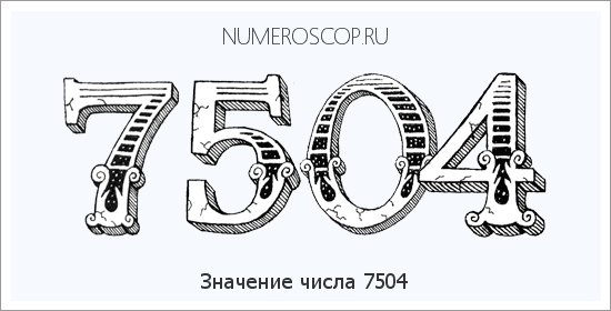 Расшифровка значения числа 7504 по цифрам в нумерологии