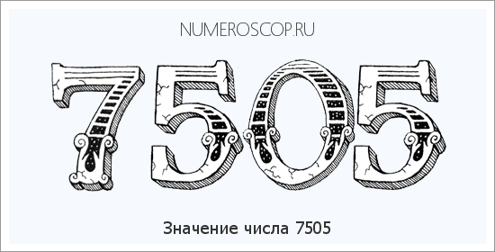 Расшифровка значения числа 7505 по цифрам в нумерологии