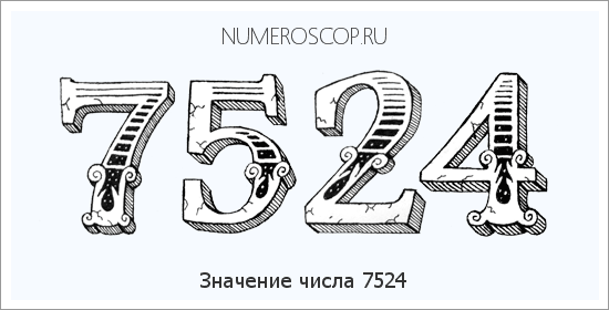 Расшифровка значения числа 7524 по цифрам в нумерологии