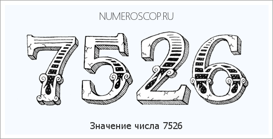 Расшифровка значения числа 7526 по цифрам в нумерологии