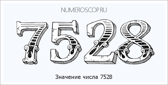 Расшифровка значения числа 7528 по цифрам в нумерологии