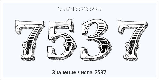Расшифровка значения числа 7537 по цифрам в нумерологии