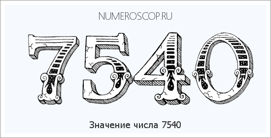 Расшифровка значения числа 7540 по цифрам в нумерологии