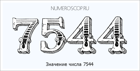 Расшифровка значения числа 7544 по цифрам в нумерологии