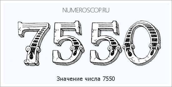 Расшифровка значения числа 7550 по цифрам в нумерологии