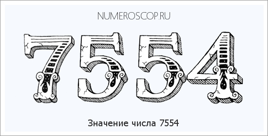 Расшифровка значения числа 7554 по цифрам в нумерологии