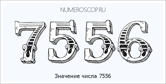 Расшифровка значения числа 7556 по цифрам в нумерологии