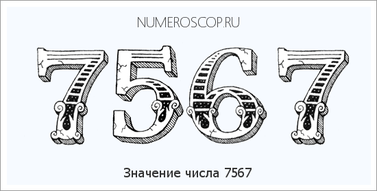 Расшифровка значения числа 7567 по цифрам в нумерологии