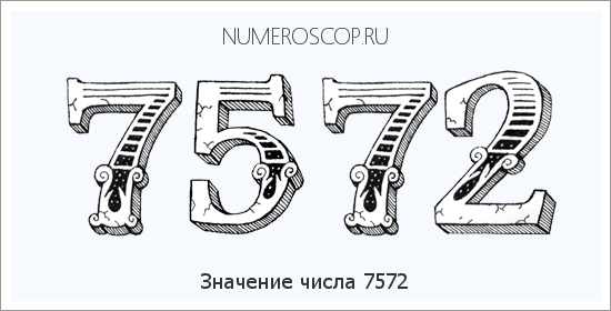 Расшифровка значения числа 7572 по цифрам в нумерологии