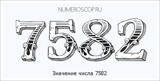 Расшифровка значения числа 7582 по цифрам в нумерологии