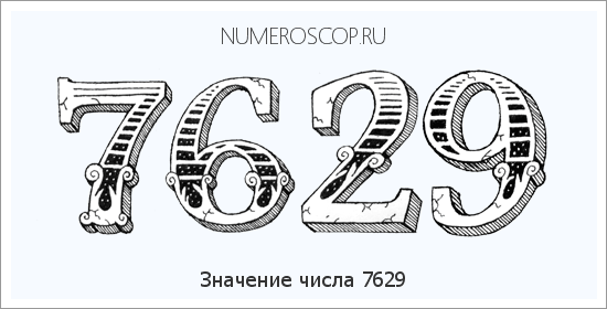 Расшифровка значения числа 7629 по цифрам в нумерологии