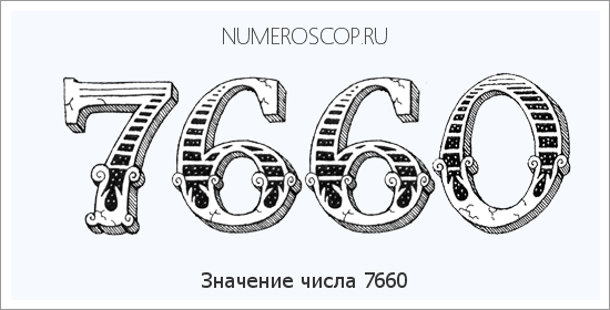 Расшифровка значения числа 7660 по цифрам в нумерологии