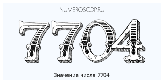 Расшифровка значения числа 7704 по цифрам в нумерологии