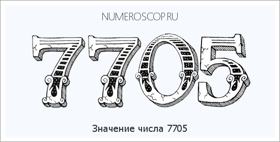 Расшифровка значения числа 7705 по цифрам в нумерологии